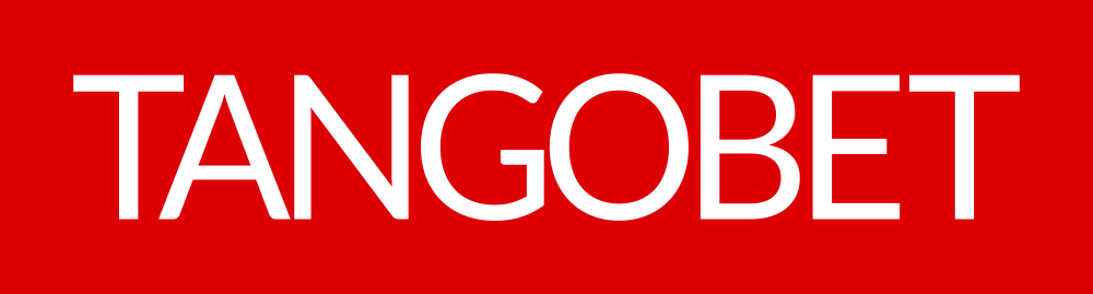 Red logo with text in white saying Tangobet